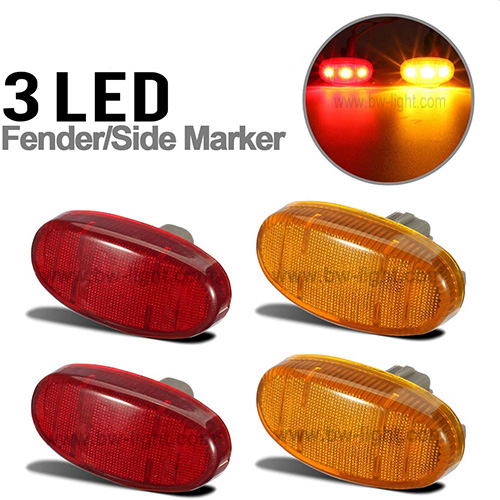 2" LED Side Marker Lights 2" LED Side Marker Lights,Round LED Side Marker Lights,2" Round LED Side Marker Lights,Round Red/Amber LED Side Marker Lights,2" Red/Amber LED Side Marker Lights