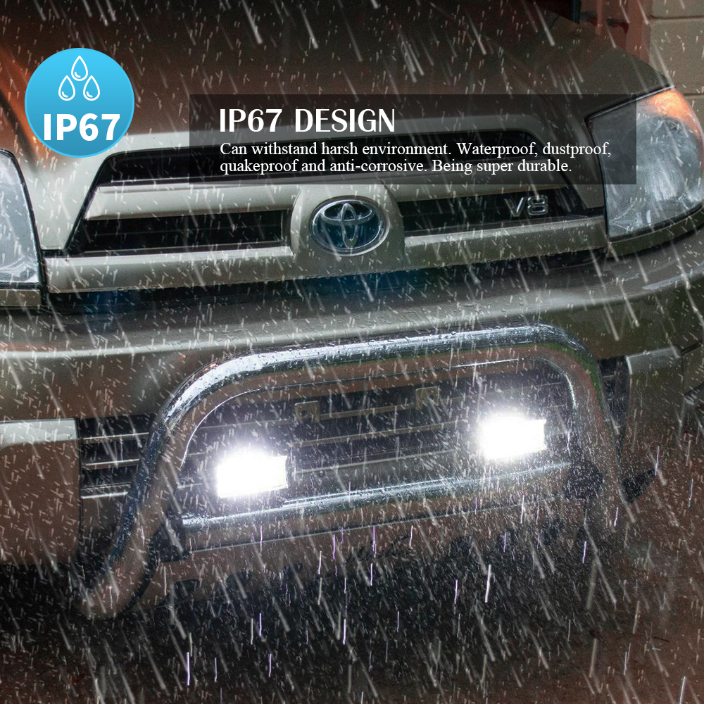 72W Rectangle Spot Beam Led Driving Light work lights for turck