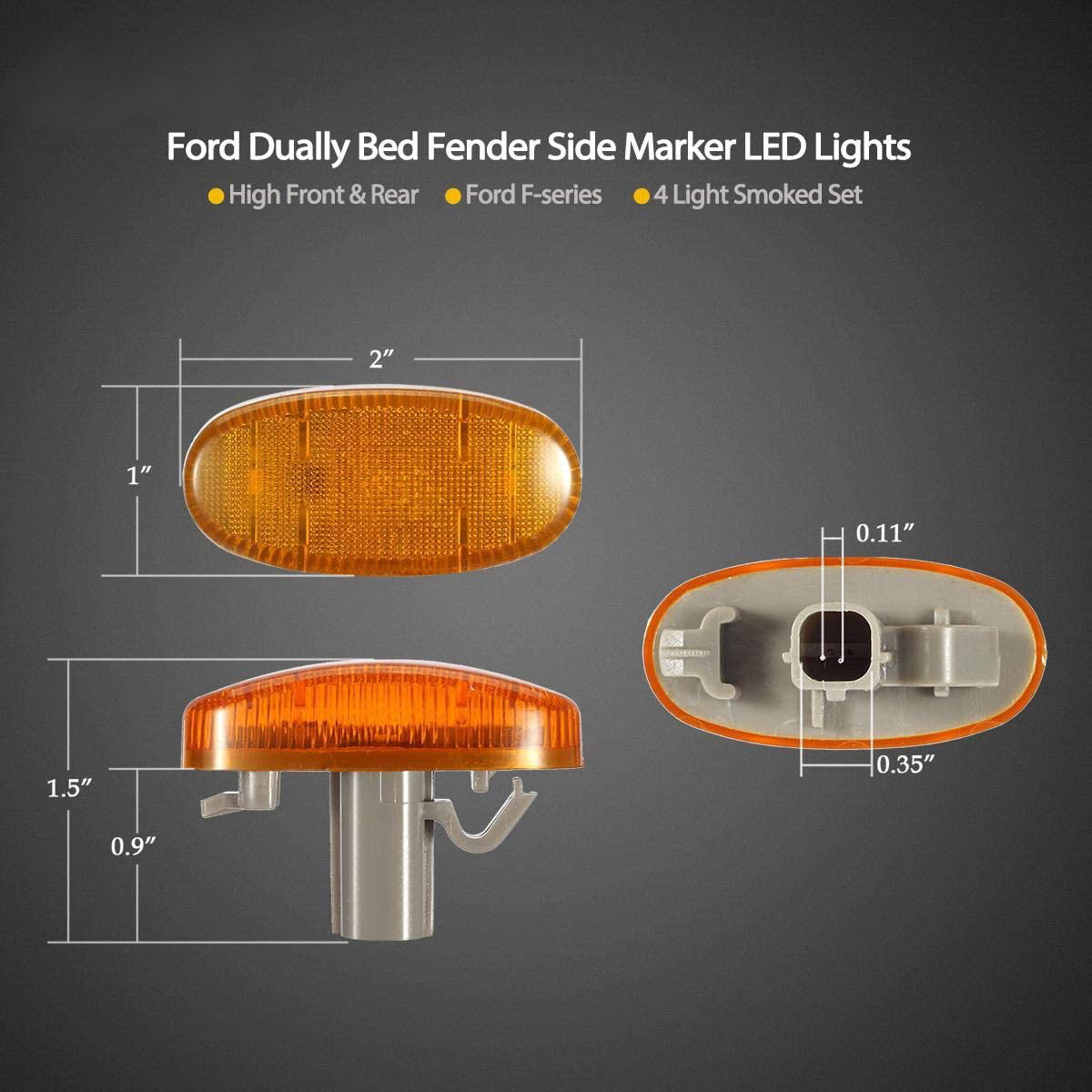 DC12 LED Side Marker,Mini Led Side Marker Light,Rectangular LED Side Marker Light,DC12 Mini LED Side Marker Light,Mini Rectangular LED Side Marker Light