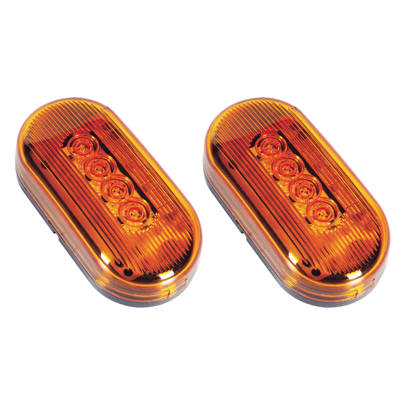 4" Inch Oblong Rectangular Led Side Marker Lights 