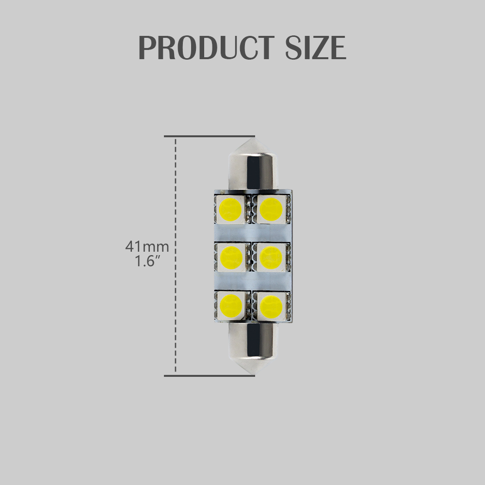 T10 36~41mm Festoon Lights LED Interior Bulb