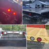 New 4 ''Inch Round LED Trailer Tail Lights with Grommet Plug for UtilityTruck Tractor Trailer 