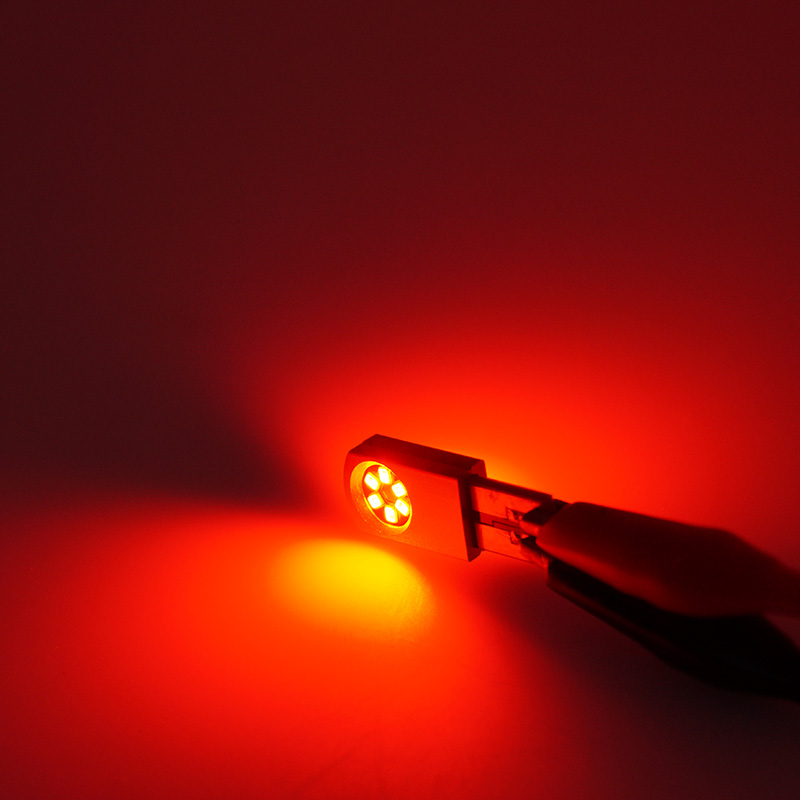 T10 Red Color Indicator Light Led Bulb Lamp