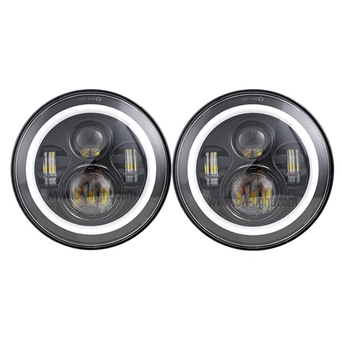 7 Inch Round Jeep Wrangler LED Work Light 