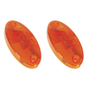 Oval Amber Led Side Marker Light with Reflector