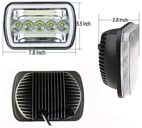 7x6" 5X7" LED Headlight work light for Ford GMC Chevy