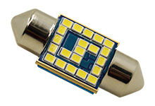 1）31mm of each bulb uses 21 x 2016 super bright smd chipsets. Voltage: 12V DC, Color: 6000K .No Polarity, No Flickering. 2)Used for led interior car lights, led license plate lights, led interior map lights, led dome lights, led reading lights, dash board lights, side door courtesy lights, glove box lights, trunk cargo room lights, instrument lamp door lights, and more. 3)LED Bulb is made with aluminum body design for better heat dissipation, low temperature, low power consumption, & long-lasting life up to 50,000 hours on your car —50 times longer than the original incandescent bulbs.