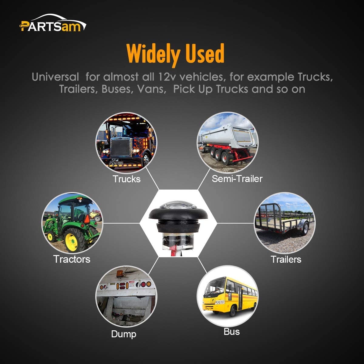 Led Car Truck Light Bulbs,3/4 inch LED Side marker light,H11 Bright led fog light,48W waterproof LED Work Light,12V LED Side marker light