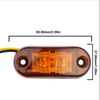 Oval 2.5" Clearance Side Marker Lamp Trailer Led Side Marker Car Lights