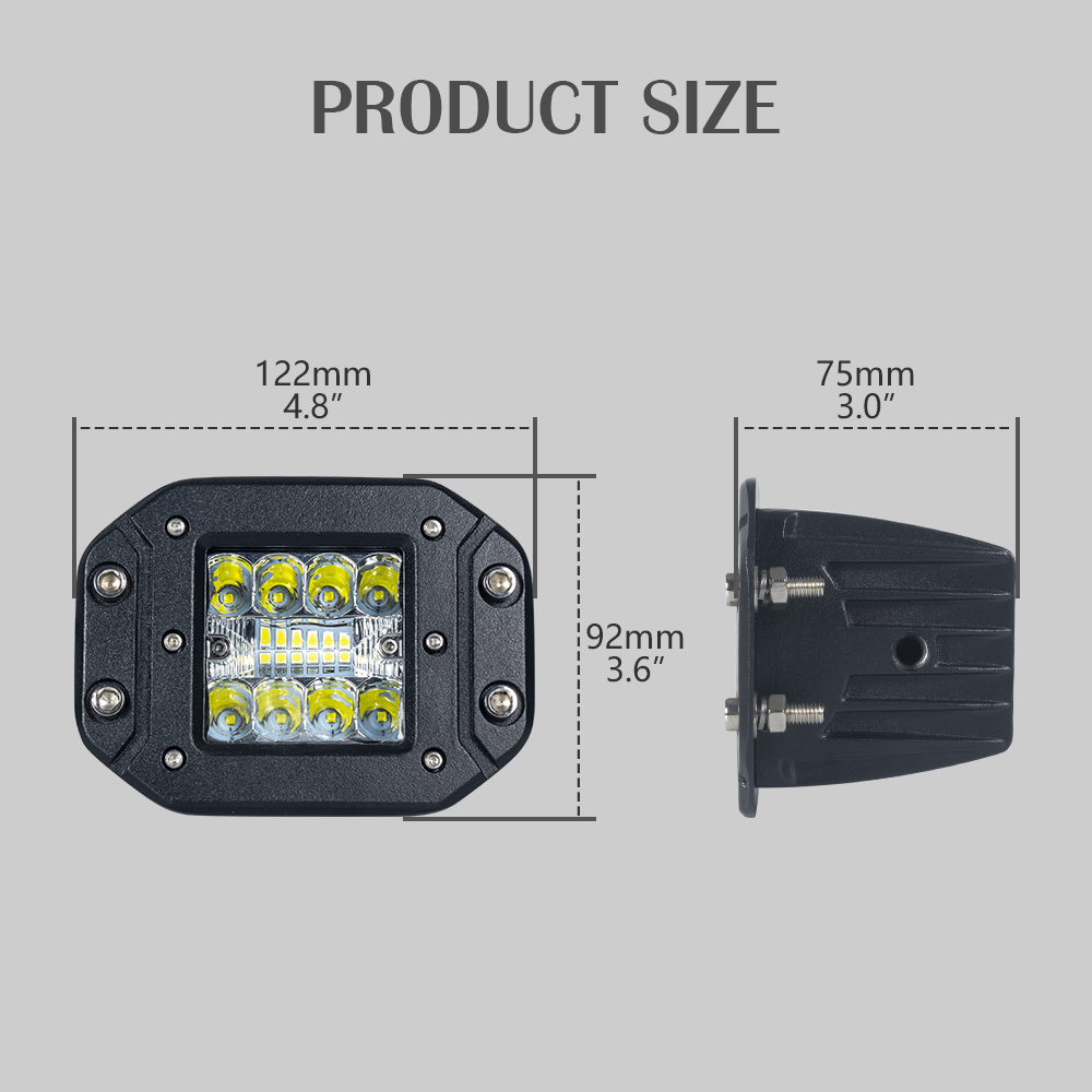 60W 4 Inch LED Work Light Bar for Trucks