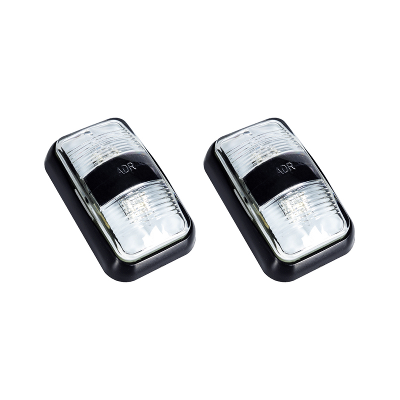 2.5” Inch Red Dual Function Led Side Marker Lights 