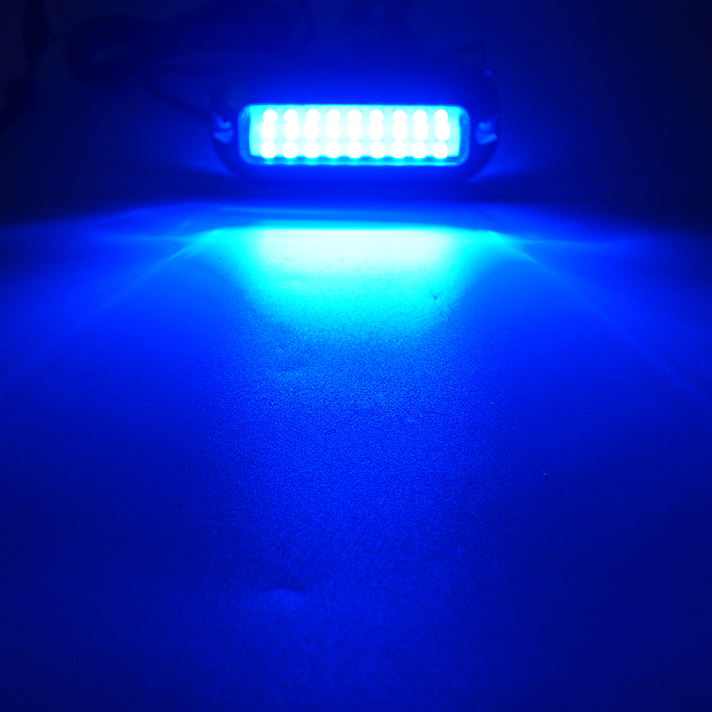 Blue Waterproof Marine Boat Lights with Stainless Steel