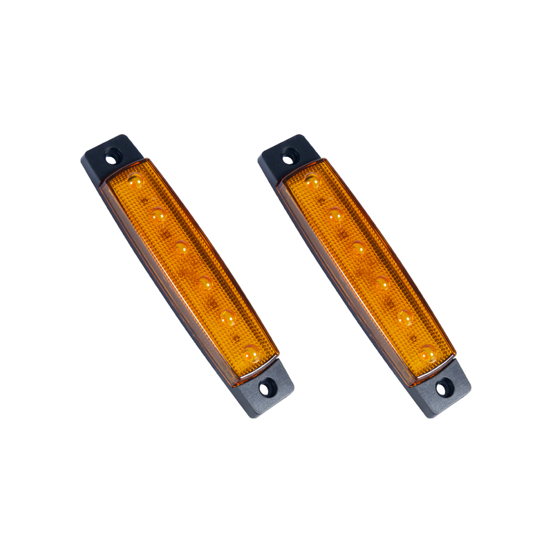  Amber Led Side Marker Clearance Indicator Lights