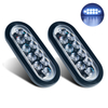 6 inch Amber Oval LED Trailer Tail Light 