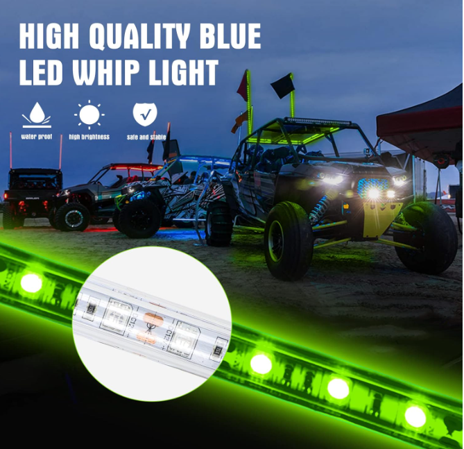 LED Whip Light with App,Whip Light for UTV ATV,Hot-Sale LED Whip Light,UTV ATV Compatibility Whip Light,￼ Universal LED whip lights