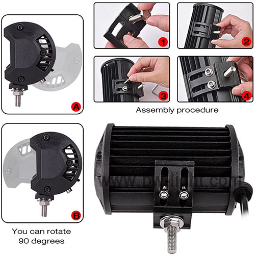 5 Inch 84W Rectangular Led Driving Light Bar