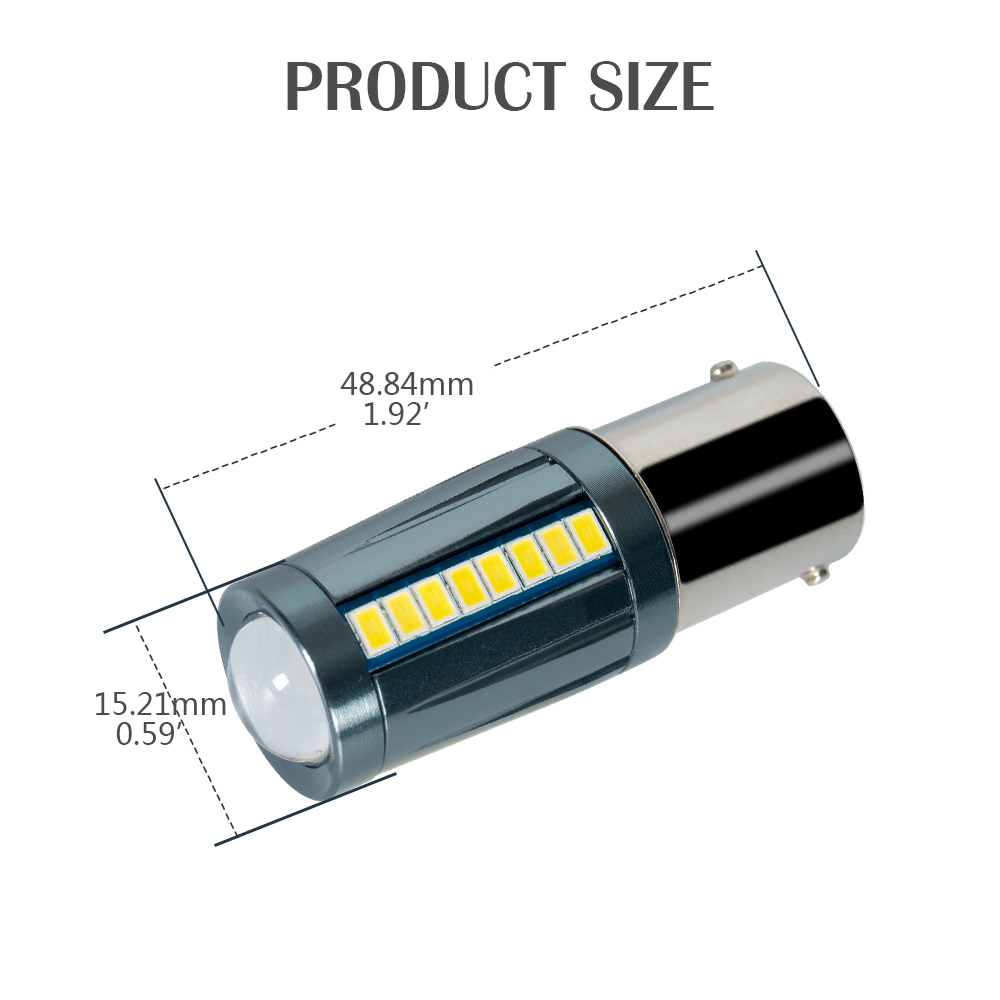 T20 Ba15s LED Car Bulb for Reverse/Turn Signal Light 