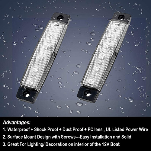 automotive white Led Side Marker Light for cars