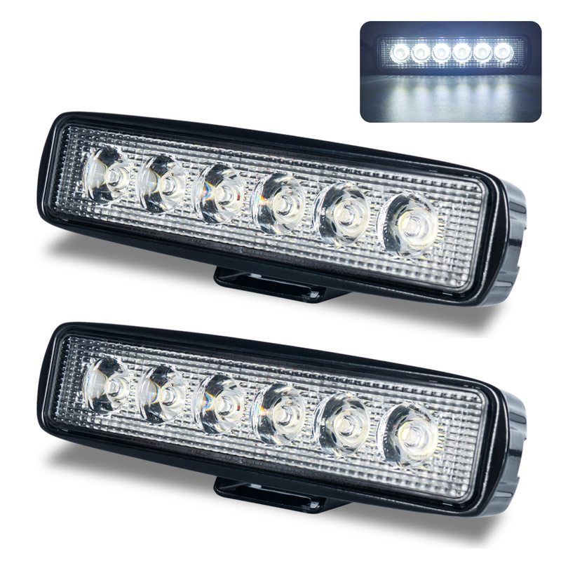 6" White 36W Low Profile Led Driving Light Bar