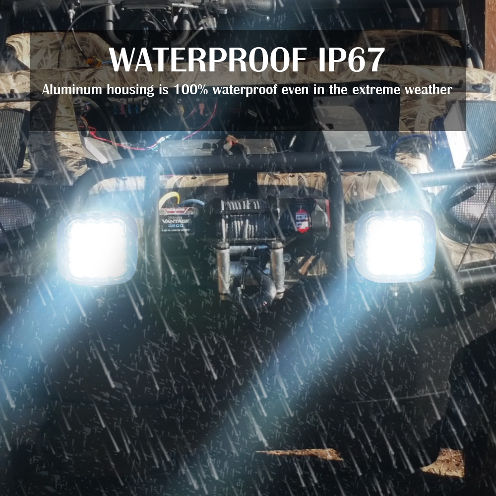 White 5 Inch Led Work Driving Light for Trucks