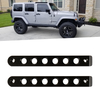 Jeep Wrangler/JK Brushed Aluminum Black Door Grab Handle Inserts 