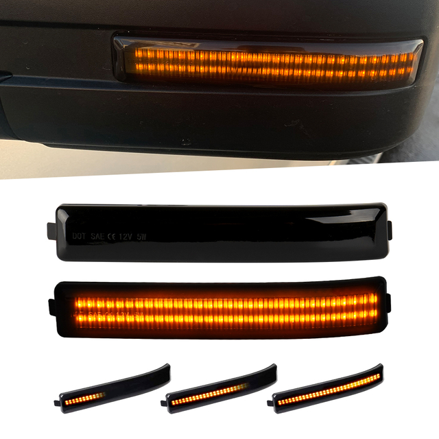 Ford Smoked Lens LED Turn Signal Rearvie Mirror Light with Flash Model