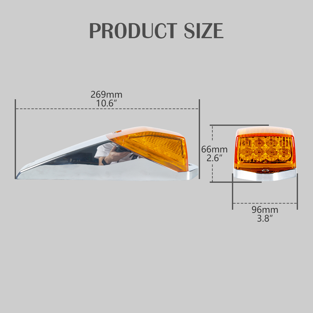 Heavy Duty Amber Top Truck Led Cab Roof Lights 