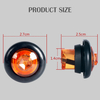 round amber Led Side Marker Light for trucks