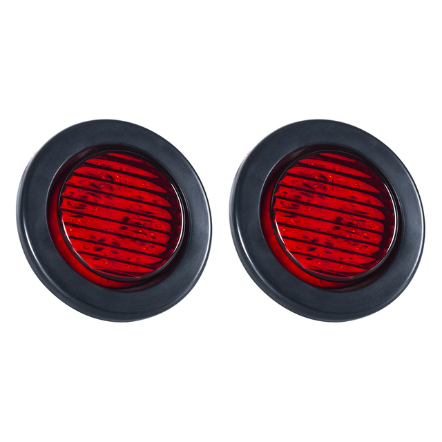 2.5“inch Red Led tail Light with Rubber