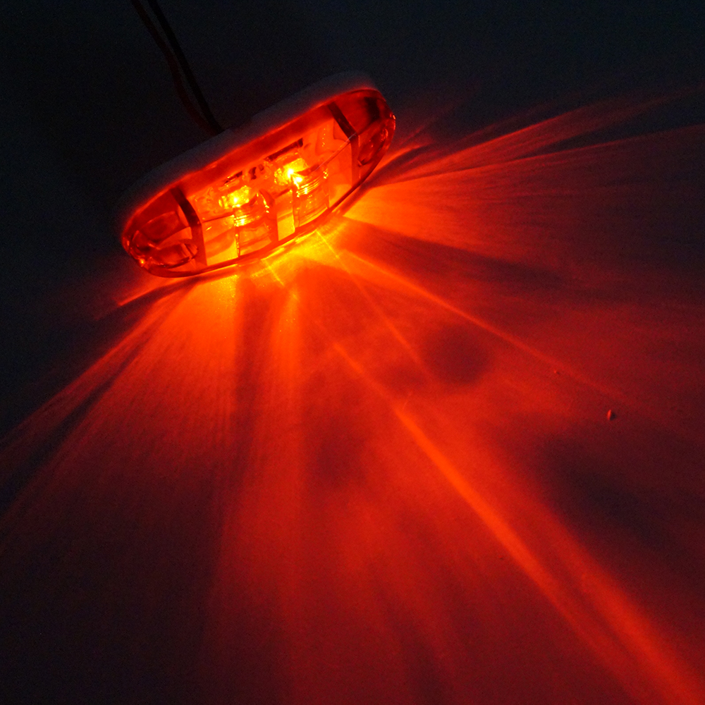 3 Inch Red H-shape Led Side Marker Light