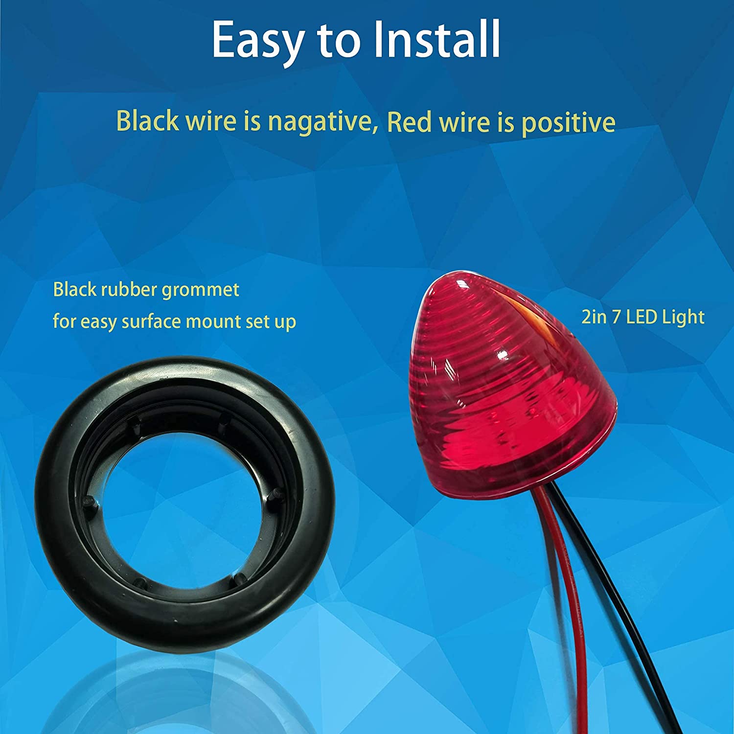 Truck Clearance Led Side Marker Indicators Light 