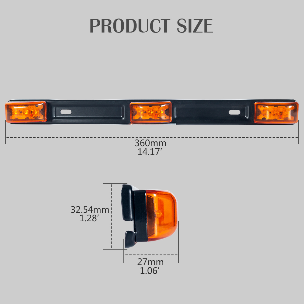 Red Clearance ID BAR Stainless Steel led Marker Light