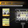 60W 4inch Spot Flood Combo LED Work Light Bar