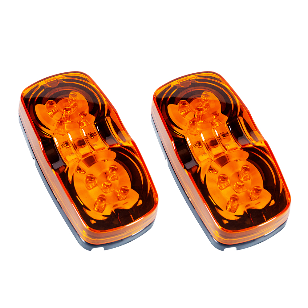 Amber Double Bullseye led Trailer Marker Light 