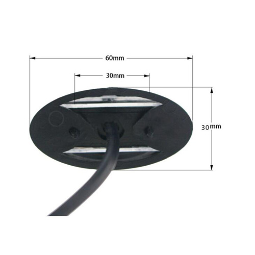 60mm Trailer Shell Double Light Led Side Marker Light 