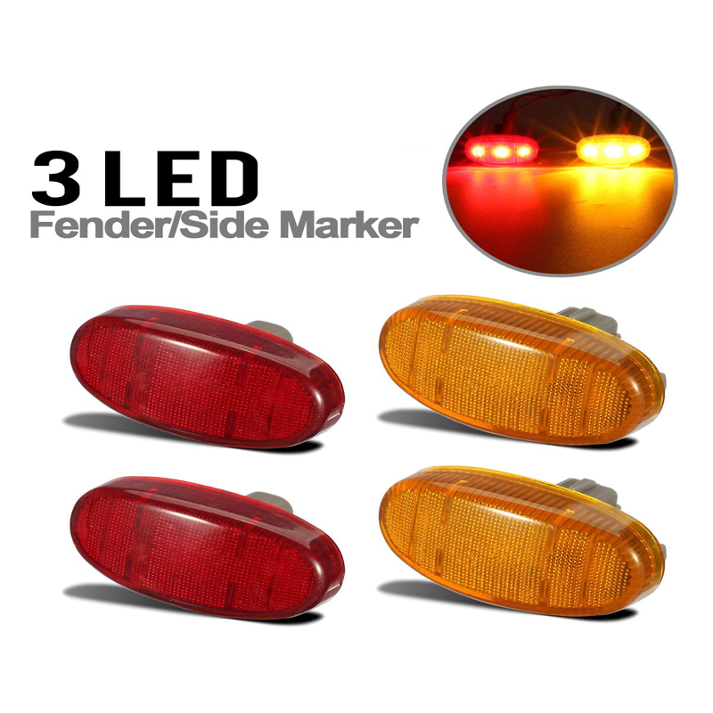 DC12 Mini Rectangular LED Side Marker Light