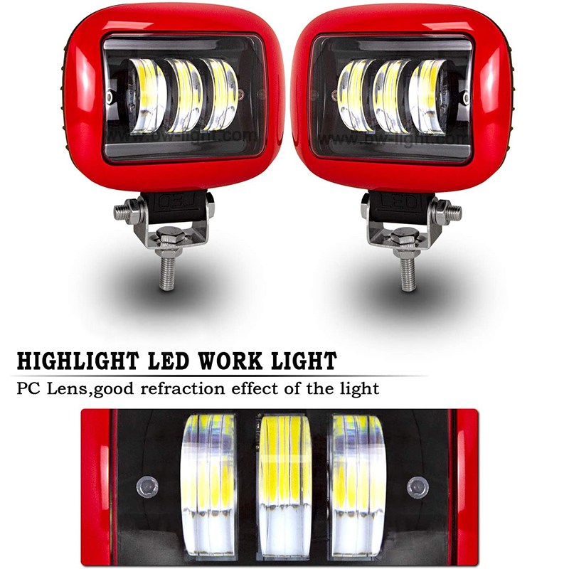 30W Cree Chip Red LED Work Light Bar for ATV